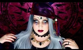 DARK FORTUNE TELLER MAKEUP TUTORIAL | Fortune Teller Halloween Makeup Tutorial