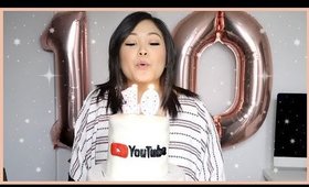 10 Year Youtube Anniversary + Baking a Youtube Cake 🎂