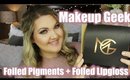 NEW MAKEUP GEEK FOILED PIGMENTS + LIPGLOSS | SWATCHES + REVIEW
