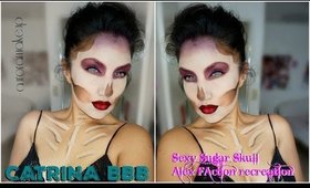 CATRINA facil maquillaje economico / SEXY sugar skull JLo makeup| auroramakeup