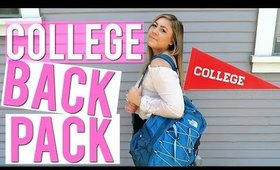 WHAT'S IN MY COLLEGE BACKPACK?