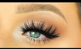 HOW TO APPLY FALSE LASHES WITH A THICK BAND | How To Apply False Eyelashes for Beginners