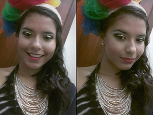 I had a performance as a cuban dancer and my makeup was A-ma-zing