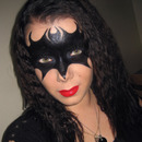 Batman vs Catwoman mask makeup 