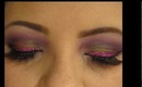 TUTORIAL: Gold pink & purple with crazy giltter liner!