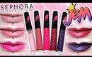 Review & Swatches: SEPHORA JEM & THE HOLOGRAMS: Truly Outrageous Liquid Lip Set | Dupes!