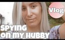 IS HE CHEATING!?? SPYING ON HUBBY (VLOG) 👀👀
