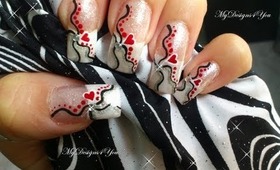 Easy, Valentine's Day Nail Art Design Tutorial - ♥ MyDesigns4You ♥