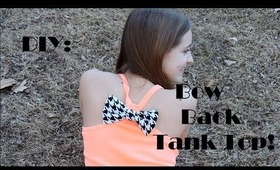 DIY: Bow back Tank top!