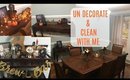 UN Decorate And Clean With Me | Taking Down Halloween Decor | Speed Clean