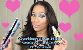 How to Curl Hair with a Flat Iron & Amika Products Review