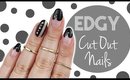 Edgy Cut Out Nails | kirakiranail ♡