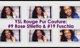 High End Lippies| #YSLRougePurCouture + Live Swatches #thepaintedlipsproject