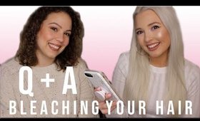 Q&A WITH MY HAIRSTYLIST | Bleach, Hair Care, Styling & More