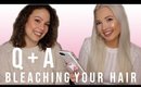 Q&A WITH MY HAIRSTYLIST | Bleach, Hair Care, Styling & More
