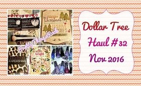 Dollar Tree Haul | #32 November 2016 | PrettyThingsRock