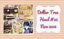 Dollar Tree Haul | #32 November 2016 | PrettyThingsRock