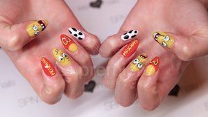 Gel Nail --> all hand painted <3
Product: SPN UV LaQ 