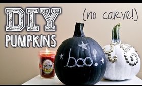 2 DIY Halloween Pumpkins || (NO CARVING!)