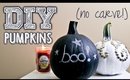 2 DIY Halloween Pumpkins || (NO CARVING!)
