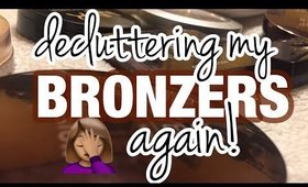 BRONZERS 2nd ROUND DECLUTTER! | Spring Cleaning Week | MelissaQ