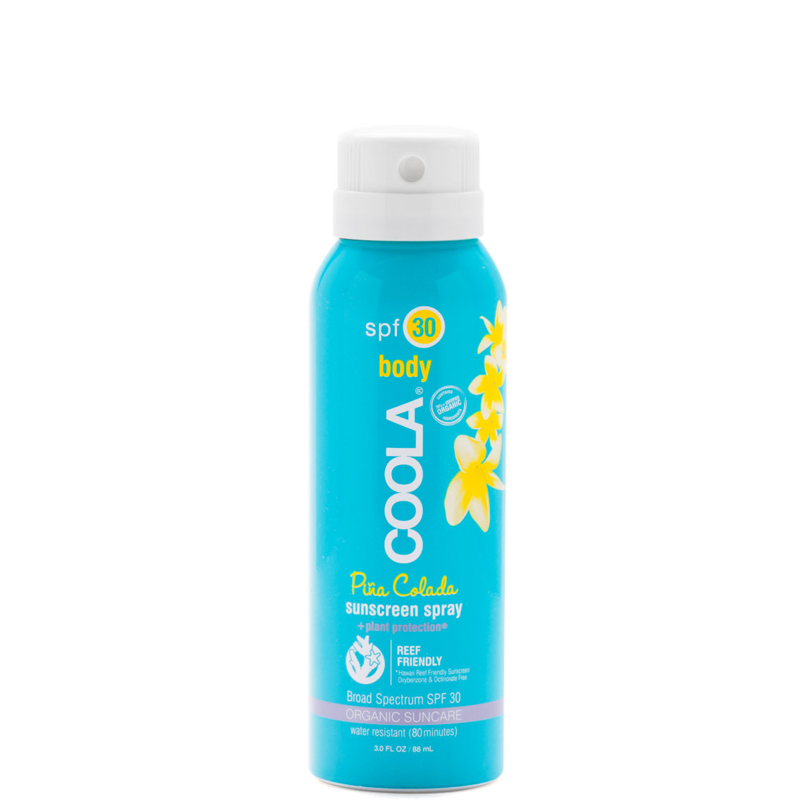 COOLA Travel Sport Sunscreen Spray SPF 30 Piña Colada alternative view 1 - product swatch.