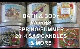 REVIEW HAUL: BATH & BODY WORKS 2014 SPRING / SUMMER SEMI ANNUAL SALE ( CANDLES & MORE )