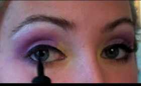 Inspired - Dramatic Purple and Yellow Makeup Look