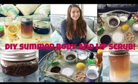 DIY SUMMER BODY AND LIP SCRUBS!