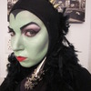 Green Evil Queen from Snow White / Sleeping Beauty Maleficent Halloween look 