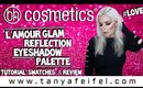 BH Cosmetics L’amour Glam Reflection Eyeshadow Palette | Tutorial, Swatches, & Review | Tanya Feifel