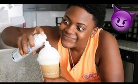 I PUT SHAVING CREAM IN HER STARBUCKS (prank)