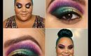 Colorful Cut Crease and Contouring