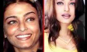 HORRIBLE aishwarya rai without makeup photos -- aishwarya rai plastic surgery before pics aish