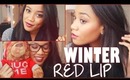 Get Ready With Me ❄ Winter Red Lip