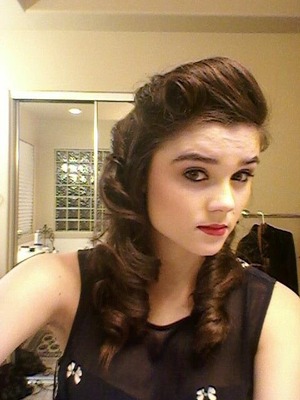 Was doing makeup for a play with the setting in 1940, so i practiced on myself before applying this look on the cast.