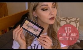 NYX Strobe of Genuis Highlight Palette | Review & Swatches