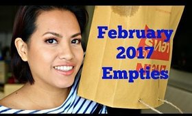 February 2017 Empties