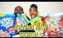 COUPLES EDITION MUKBANG| TRYING NEW CEREALS | SOUR PATCH KIDS CEREAL + MORE!