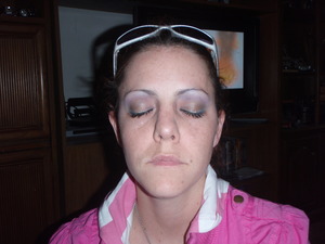 my sister make up i did practice for her wedding !