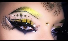 Sexy Carnival Cleopatra Arabic Makeup Tutarial using Makeup Geek ft. Giulia Cova