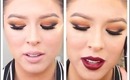 Orange and Brown Smokey Eye with 4 Lip Color Options