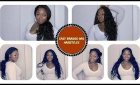 5 Easy Hairstyles Using Sensationnel Loose Deep Braided Wig  | Samore Love