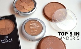 Top 5 in Under 5: Matte Drugstore Bronzers