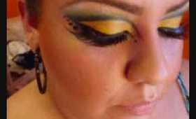 Cutting the crease! Blue and yellow