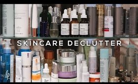 CLEARING & ORGANISING MY SKINCARE CUPBOARD | Lily Pebbles