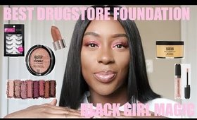 BEST DRUGSTORE FOUNDATION| BLACK GIRL MAGIC | FACE OF FIRST IMPRESSIONS