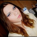 Blue makeup