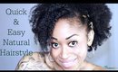 Quick & Easy Party Natural Hairstyle ☆  4a Braid Out