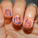 Orange and Purple Nails